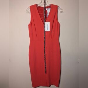 Vintage NWT MaxMara Coral Midi Dress